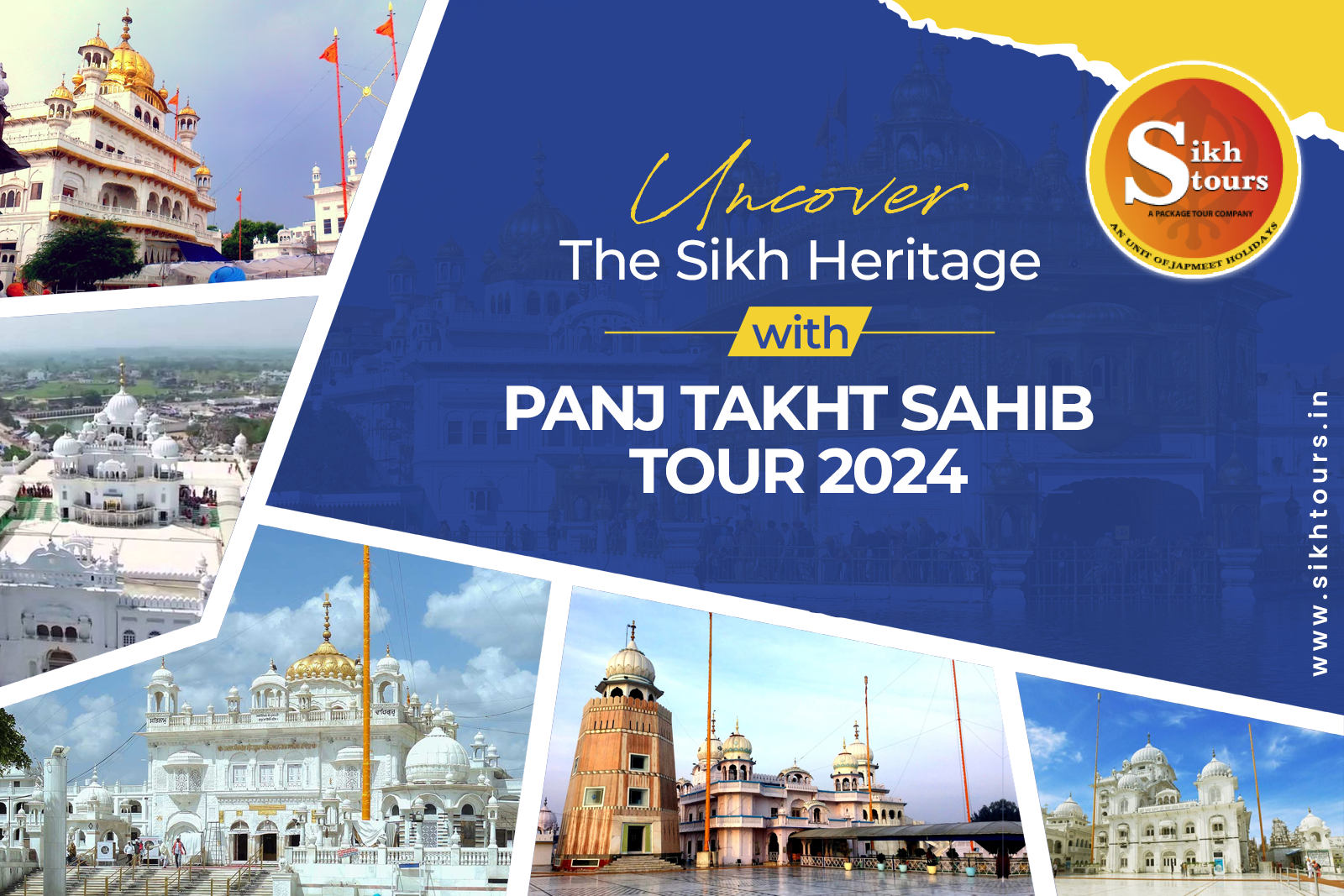 Uncover the Sikh Heritage with Panj Takht Sahib Tour 2024